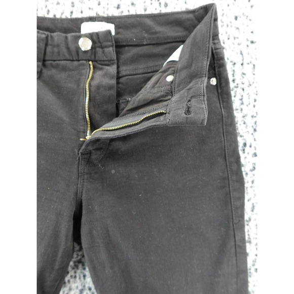 Good American Women's Good Legs Crop Jeans in Black Size  6/28 - Picture 3 of 13